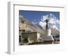 North Side of Mount Everest (Chomolungma), from Rongbuk Monastery, Himalayas, Tibet, China-Tony Waltham-Framed Photographic Print