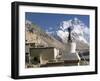 North Side of Mount Everest (Chomolungma), from Rongbuk Monastery, Himalayas, Tibet, China-Tony Waltham-Framed Photographic Print