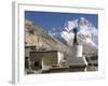 North Side of Mount Everest (Chomolungma), from Rongbuk Monastery, Himalayas, Tibet, China-Tony Waltham-Framed Photographic Print