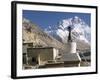 North Side of Mount Everest (Chomolungma), from Rongbuk Monastery, Himalayas, Tibet, China-Tony Waltham-Framed Photographic Print