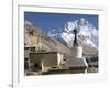 North Side of Mount Everest (Chomolungma), from Rongbuk Monastery, Himalayas, Tibet, China-Tony Waltham-Framed Photographic Print