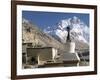 North Side of Mount Everest (Chomolungma), from Rongbuk Monastery, Himalayas, Tibet, China-Tony Waltham-Framed Photographic Print