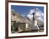 North Side of Mount Everest (Chomolungma), from Rongbuk Monastery, Himalayas, Tibet, China-Tony Waltham-Framed Photographic Print