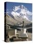 North Side of Mount Everest (Chomolungma), from Rongbuk Monastery, Himalayas, Tibet, China-Tony Waltham-Stretched Canvas