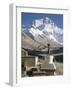 North Side of Mount Everest (Chomolungma), from Rongbuk Monastery, Himalayas, Tibet, China-Tony Waltham-Framed Photographic Print