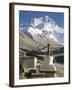 North Side of Mount Everest (Chomolungma), from Rongbuk Monastery, Himalayas, Tibet, China-Tony Waltham-Framed Photographic Print