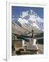 North Side of Mount Everest (Chomolungma), from Rongbuk Monastery, Himalayas, Tibet, China-Tony Waltham-Framed Photographic Print