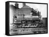 North Staffordshire 0-6-0 Steam Locomotive with Driver and Fireman on the Footplate, 19th Century-null-Framed Stretched Canvas