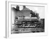 North Staffordshire 0-6-0 Steam Locomotive with Driver and Fireman on the Footplate, 19th Century-null-Framed Photographic Print