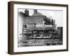 North Staffordshire 0-6-0 Steam Locomotive with Driver and Fireman on the Footplate, 19th Century-null-Framed Photographic Print