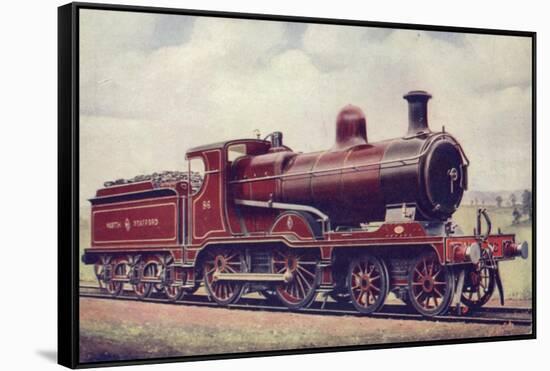 North Staffordshire Railway 4-4-0 Locomotive No 86-null-Framed Stretched Canvas