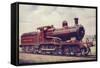 North Staffordshire Railway 4-4-0 Locomotive No 86-null-Framed Stretched Canvas