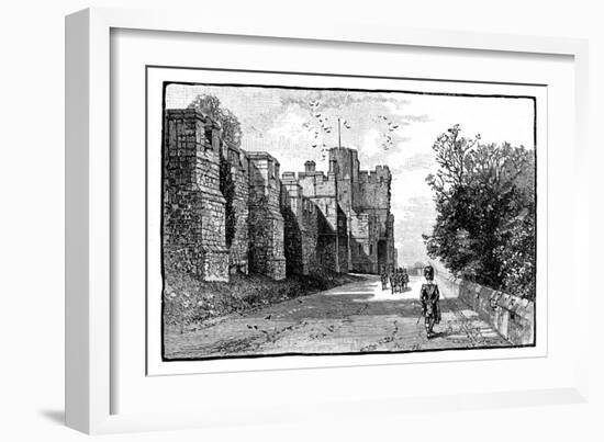 North Terrace and Wykeham Tower, Windsor Castle, C1888-null-Framed Giclee Print