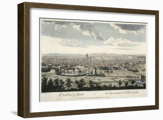 North View of London, Plate 3, Views of London, c.1794-Canaletto-Framed Giclee Print