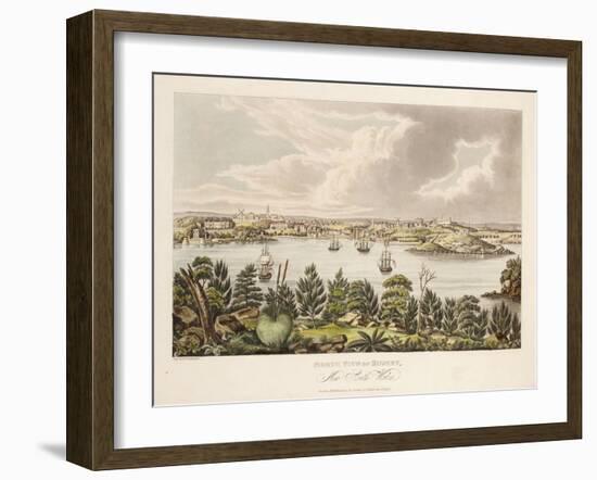 North View of Sidney, New South Wales-Joseph Lycett-Framed Giclee Print