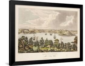 North View of Sidney, New South Wales-Joseph Lycett-Framed Giclee Print