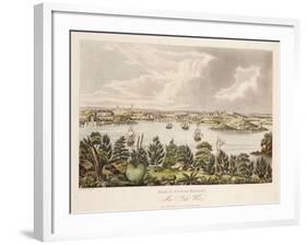 North View of Sidney, New South Wales-Joseph Lycett-Framed Giclee Print