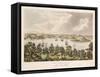 North View of Sidney, New South Wales-Joseph Lycett-Framed Stretched Canvas