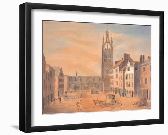 North View of St Nicholas' Church-Robert Johnson-Framed Giclee Print