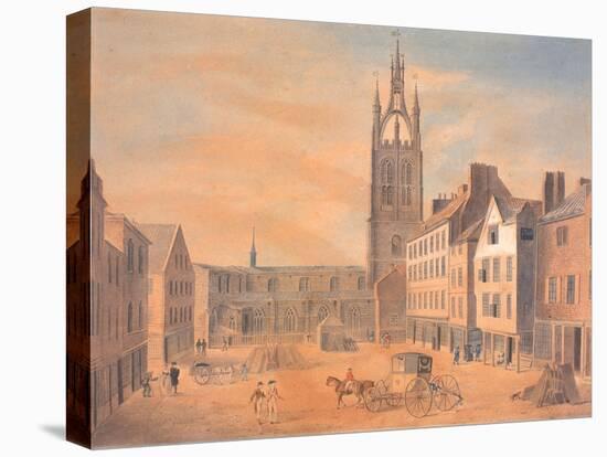 North View of St Nicholas' Church-Robert Johnson-Stretched Canvas