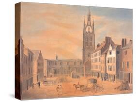 North View of St Nicholas' Church-Robert Johnson-Stretched Canvas