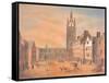 North View of St Nicholas' Church-Robert Johnson-Framed Stretched Canvas