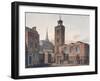 North View of the Church of St James, Duke's Place and Adjacent Buildings, City of London, 1810-John Coney-Framed Giclee Print