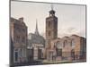 North View of the Church of St James, Duke's Place and Adjacent Buildings, City of London, 1810-John Coney-Mounted Giclee Print