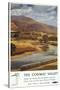 North Wales, England - Conway Valley Scene British Railways Poster-Lantern Press-Stretched Canvas