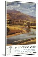 North Wales, England - Conway Valley Scene British Railways Poster-Lantern Press-Mounted Art Print
