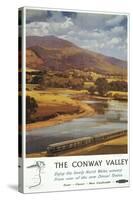 North Wales, England - Conway Valley Scene British Railways Poster-Lantern Press-Stretched Canvas
