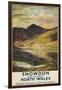 North Wales, England - Snowdon Mountain View Railway Poster-Lantern Press-Framed Art Print