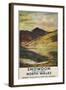 North Wales, England - Snowdon Mountain View Railway Poster-Lantern Press-Framed Art Print