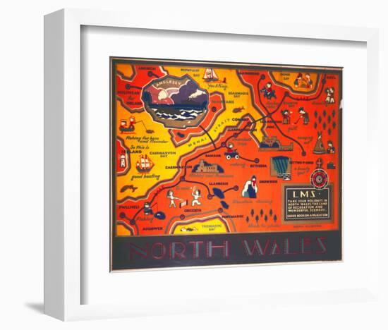 North Wales LMS-null-Framed Art Print