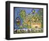 North Wales Map-null-Framed Art Print