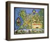 North Wales Map-null-Framed Art Print