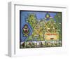 North Wales Map-null-Framed Art Print