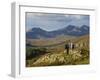 North Wales, Snowdonia; a Man and Woman Stop to Look at their Map Whilst Hiking in Snowdonia;-John Warburton-lee-Framed Photographic Print