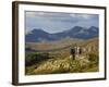 North Wales, Snowdonia; a Man and Woman Stop to Look at their Map Whilst Hiking in Snowdonia;-John Warburton-lee-Framed Photographic Print