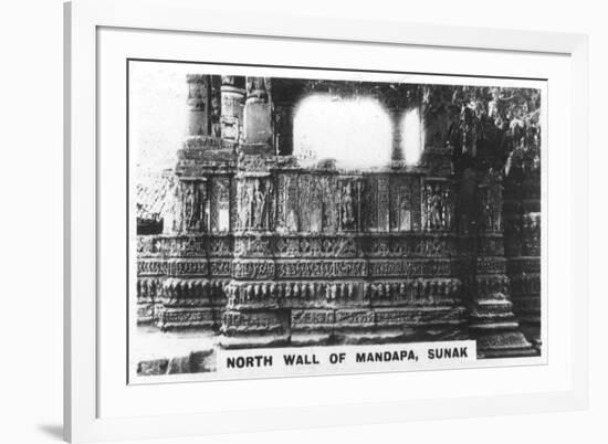 North Wall of Mandapa, Sunak, India, C1925-null-Framed Giclee Print