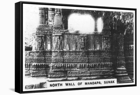 North Wall of Mandapa, Sunak, India, C1925-null-Framed Stretched Canvas