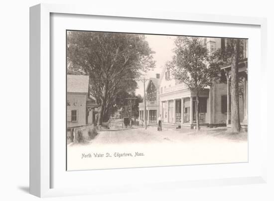 North Water Street, Edgartown-null-Framed Art Print