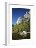 North West Face of Half Dome, and Mirror Lake, Yosemite NP, California-David Wall-Framed Photographic Print