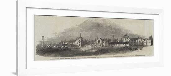North-West Front of the Asylum Near Arlsey-null-Framed Giclee Print