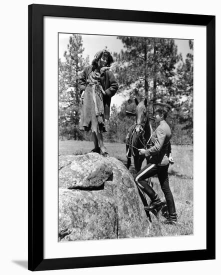 NORTH WEST MOUNTAIN POLICE, 1940 directed by CECIL B.DeMILLE Paulette Goddard and Robert Preston (b-null-Framed Photo