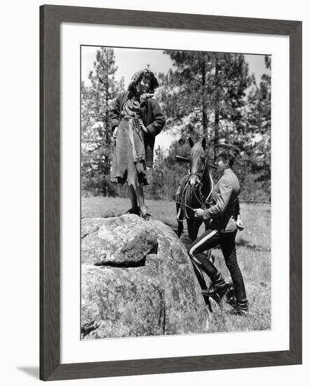 NORTH WEST MOUNTAIN POLICE, 1940 directed by CECIL B.DeMILLE Paulette Goddard and Robert Preston (b-null-Framed Photo