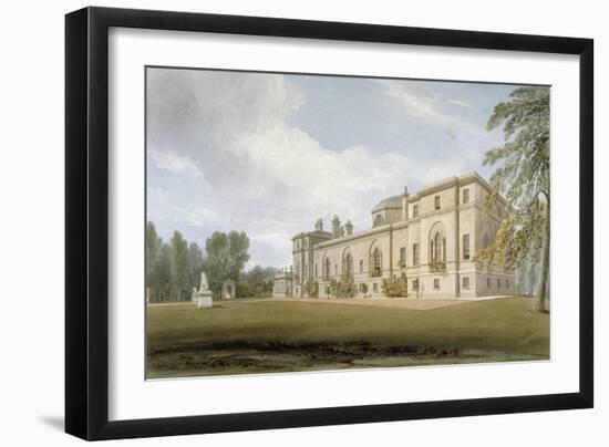 North-West View of Chiswick House, Chiswick, Hounslow, London, 1822-John Chessell Buckler-Framed Giclee Print