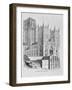 North-West View of Durham Cathedral-null-Framed Giclee Print