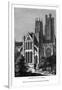 North West View of Ely Cathedral, 1843-J Jackson-Framed Giclee Print