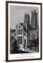 North West View of Ely Cathedral, 1843-J Jackson-Framed Giclee Print